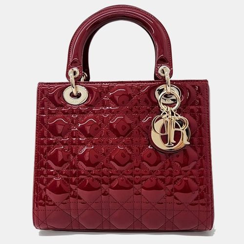 Christian Dior Patent Cannage Lady Medium Bag - Dior - Modalova