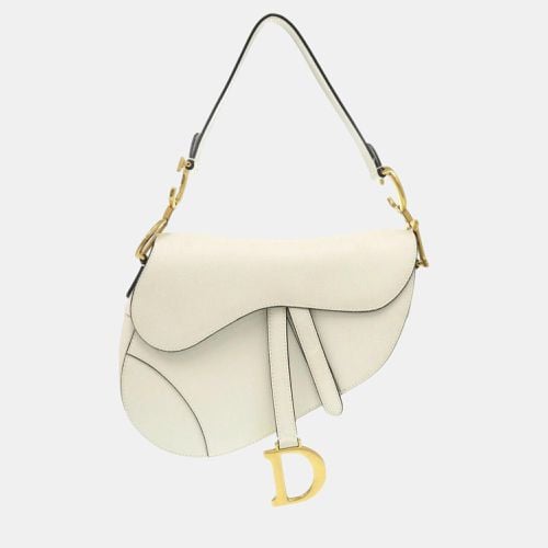 Christian Dior White Leather Saddle Bag - Dior - Modalova