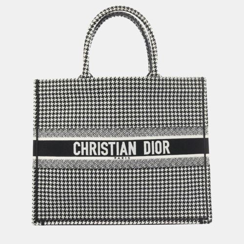 Christian Dior Black White Canvas Dior Book Tote Large Bag - Dior - Modalova