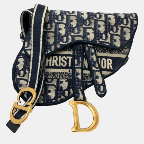 Dior Navy Saddle Flat Waist Pouch - Dior - Modalova