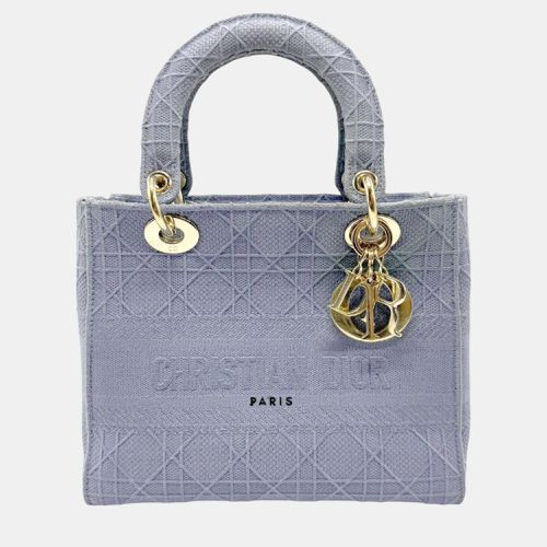 Christian Dior Lady Delight Canvas Blue Gold Handbag - Dior - Modalova