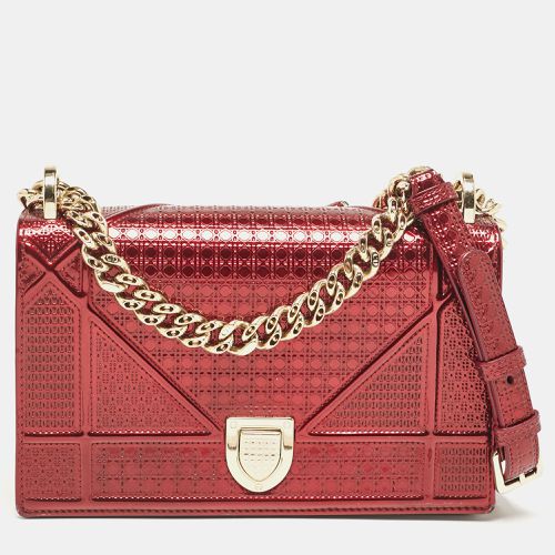 Dior Metallic Red Patent Leather Small Diorama Shoulder Bag - Dior - Modalova