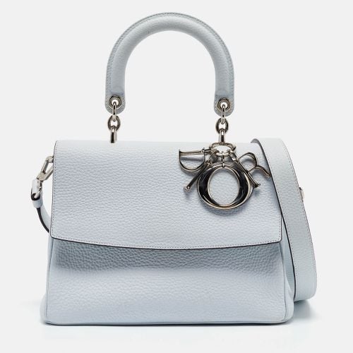 Dior Light Blue Leather Small Be Dior Flap Top Handle Bag - Dior - Modalova