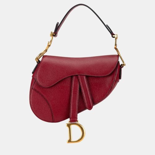 Dior Red Mini Leather Saddle - Dior - Modalova