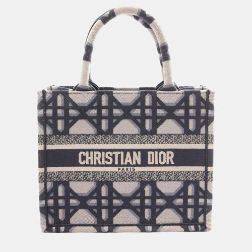 Christian Dior Canvas Navy Beige Dior Book Tote Small Bag - Dior - Modalova