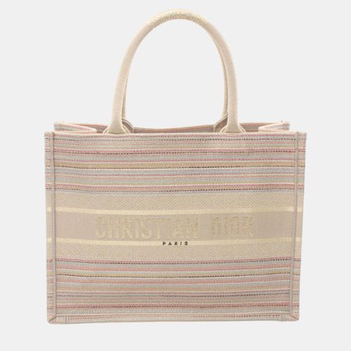 Christian Dior Canvas Beige Multicolor Dior Book Tote Medium Bag - Dior - Modalova