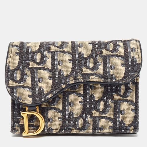 Oblique Canvas and Leather Saddle Wallet - Dior - Modalova