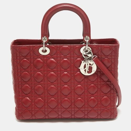 Cannage Leather Large Lady Tote - Dior - Modalova