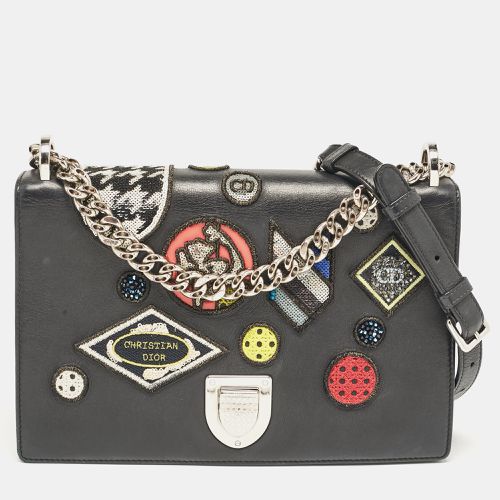 Dior Black Leather Medium Patch Diorama Shoulder Bag - Dior - Modalova