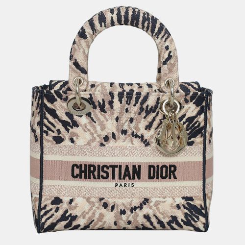 Christian Dior Medium Tie Dye Embroidery Canvas Lady D-Lite Bag - Dior - Modalova