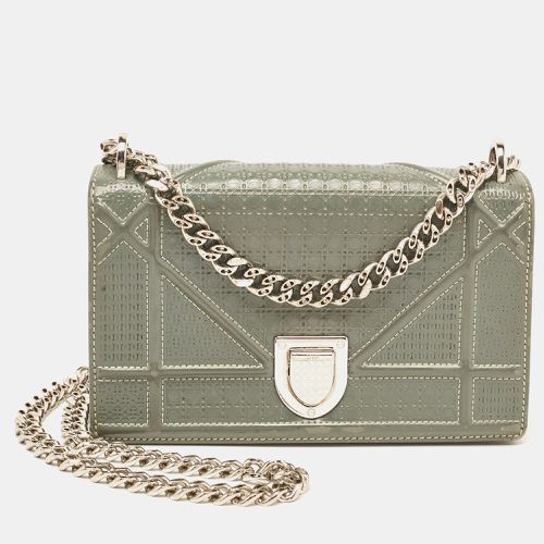 Dior Grey Micro Cannage Patent Leather Mini Diorama Shoulder Bag - Dior - Modalova