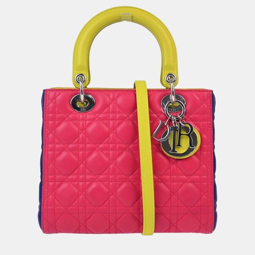 Christian Dior Tricolor Lambskin Lady Dior Cannage Handbag - Dior - Modalova