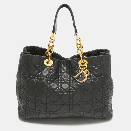 Dior Black Cannage Leather Soft Lady Dior Shoulder Bag - Dior - Modalova