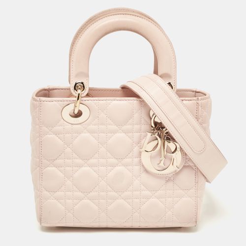 Dior Pink Cannage Leather Small Lady Dior My ABCDior Tote - Dior - Modalova