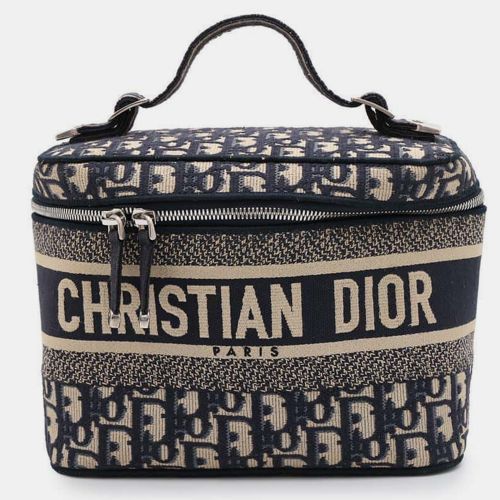 Dior Navy Canvas Travel Oblique Vanity bag - Dior - Modalova