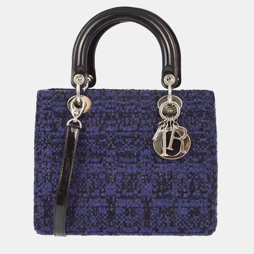 Christian Dior Navy and Black Tweed Lady Dior Handbag - Dior - Modalova