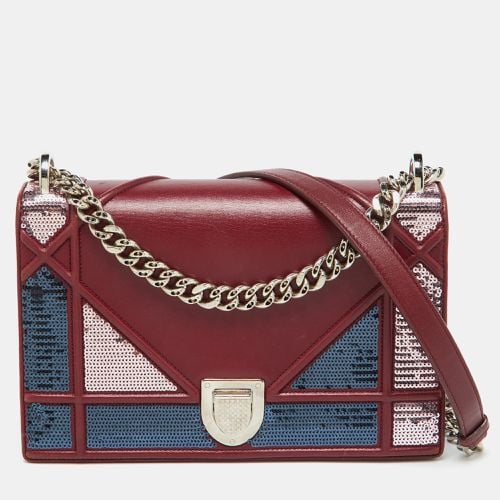 Leather and Sequins Medium ama Shoulder Bag - Dior - Modalova