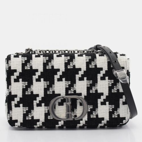 Christian Dior Black White Fabric Dior CARO Medium Shoulder Bag - Dior - Modalova