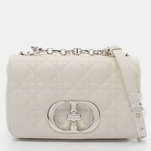 Christian Dior White Leather Dior CARO Small Cannage 30 Montaigne Shoulder Bag - Dior - Modalova