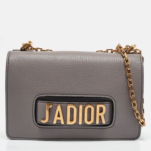 Dior Grey Leather Medium J'Adior Flap Shoulder Bag - Dior - Modalova