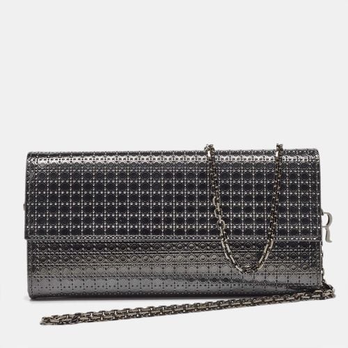 Dior Metallic Patent Leather Micro Cannage Croisiere Wallet on Chain - Dior - Modalova