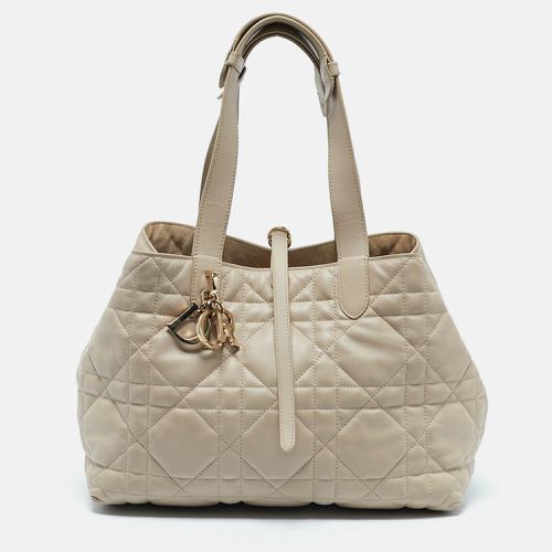 Dior Powder Beige Leather Medium Toujours Bag - Dior - Modalova