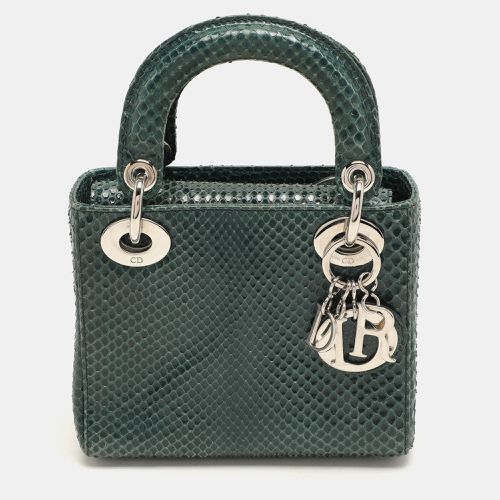 Dior Green Python Mini Lady Dior Chain Tote - Dior - Modalova