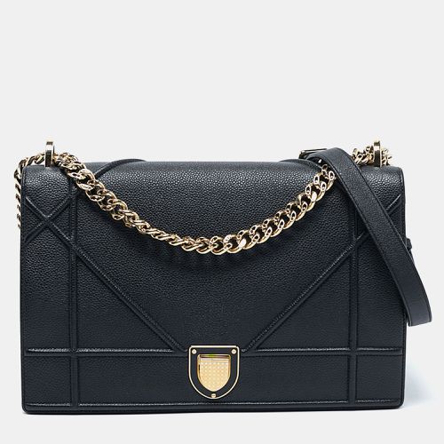 Dior Black Leather Large Diorama Flap Shoulder Bag - Dior - Modalova