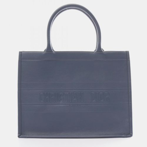 Dior Leather Blue Book Tote Medium Bag - Dior - Modalova