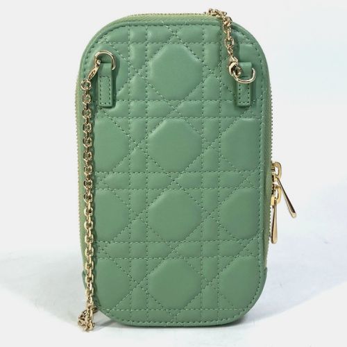 Dior Green Cannage Phone Chain Shoulder Bag - Dior - Modalova