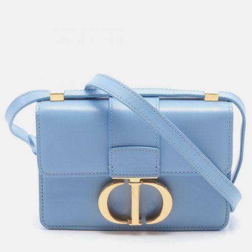 Dior Leather Blue 30 MONTAIGNE MICRO Box Bag - Dior - Modalova