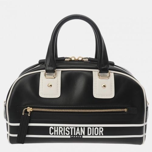 Dior Black/White Leather Vibe Small Handbag - Dior - Modalova