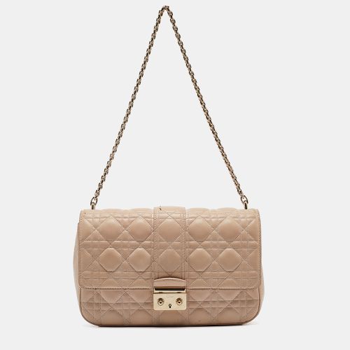 Dior Beige Cannage Leather Miss Dior New Lock Pouch Bag - Dior - Modalova