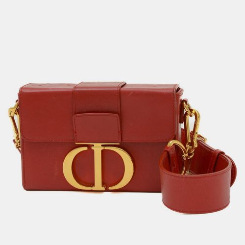 Christian Dior Calf Red Dior 30 Montaigne Box Shoulder Bag - Dior - Modalova