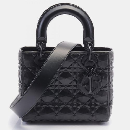 Christian Dior Leather Black Dior Lady Cannage Handbag - Dior - Modalova