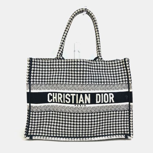 Dior Black White Houndstooth Tote Bag - Dior - Modalova