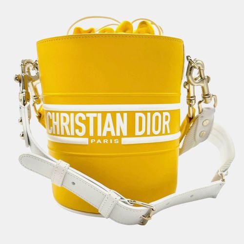 Christian Dior Leather Yellow Vibe Bucket Handbag - Dior - Modalova