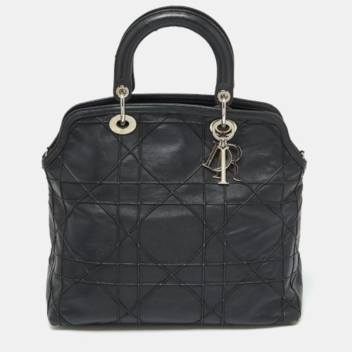 Dior Black Cannage Leather Granville Tote - Dior - Modalova