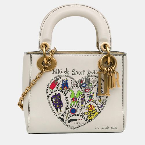 Dior White Niki de Saint Phalle Mini Calfskin Lady Dior - Dior - Modalova