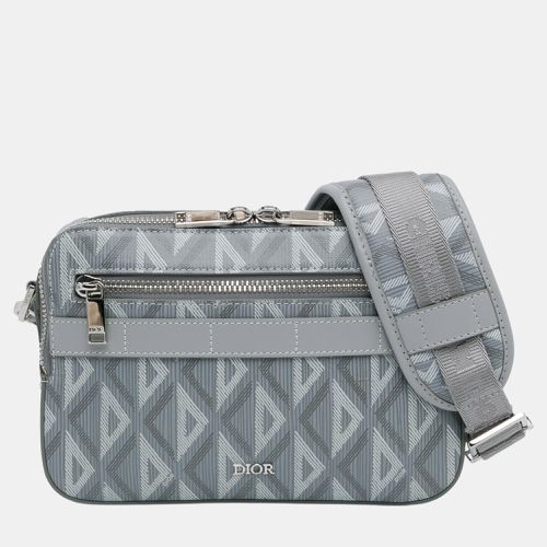 Dior Grey CD Diamond Safari Bag with Strap - Dior - Modalova