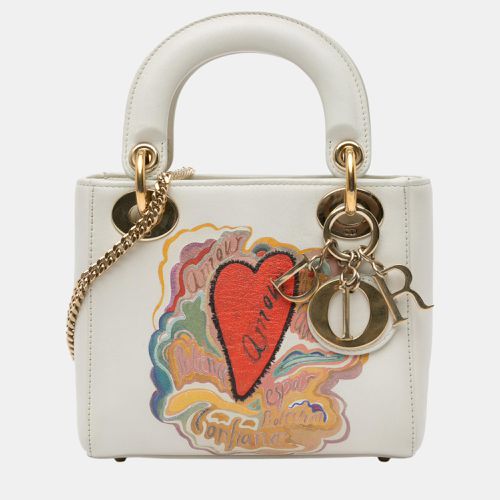 Dior White Niki De Saint Phalle Mini Calfskin Dioramour Lady Dior - Dior - Modalova