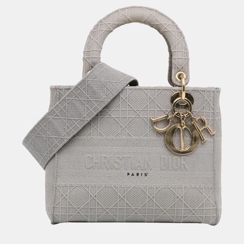 Dior Grey Medium Cannage Lady D-Lite - Dior - Modalova