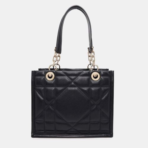 Dior Black Leather Archi cannage Chain tote Bag Size Small - Dior - Modalova