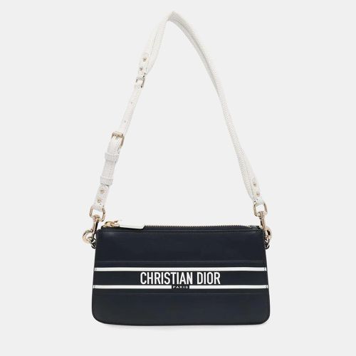 Dior Navy/White Leather Vibe Shoulder Bag - Dior - Modalova