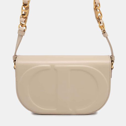 Dior Beige Leather Signature Chain shoulder Bag - Dior - Modalova