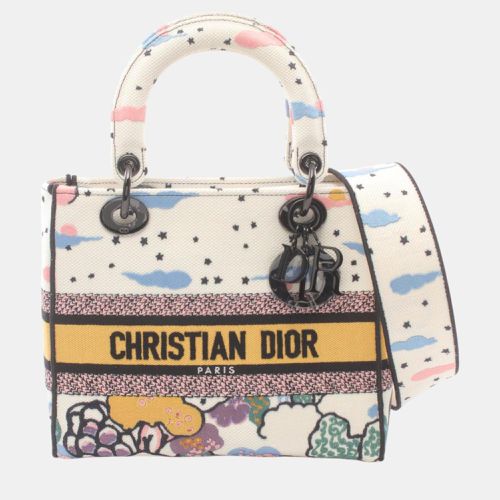 Christian Dior Canvas White Multicolor Dior Lady Handbag - Dior - Modalova