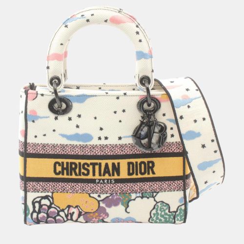 Christian Dior Canvas White Multicolor Dior Lady Handbag - Dior - Modalova