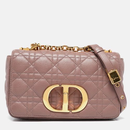 Dior Old Rose Cannage Leather Small Caro Shoulder Bag - Dior - Modalova