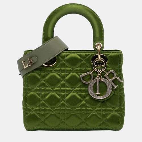 Dior Green Small Satin Cannage Lady Dior - Dior - Modalova