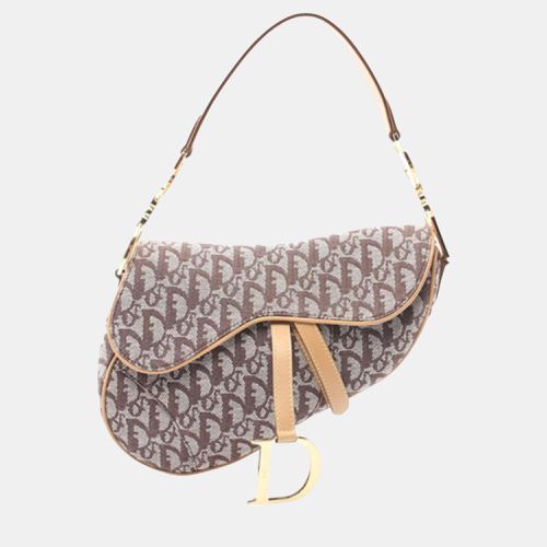 Dior Beige/Brown Oblique Saddle - Dior - Modalova